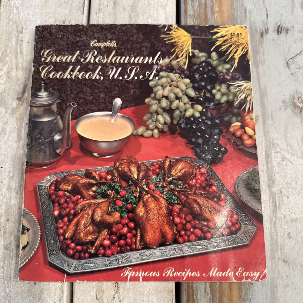 Vintage Campbell's Great Restaurants Cookbook USA Famous Recipes Made Easy